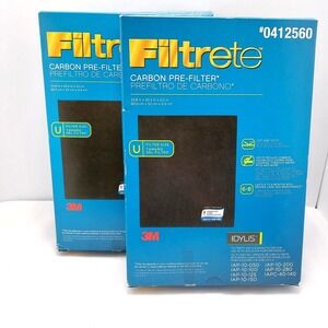 2-‎ Filtrete Carbon Pre-Filter 0412560 for Idylis Air Purifiers Size U